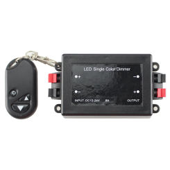 3-Button Led Controller Monochrome Lamp with Module RF Wireless Remote Control Switch Low Voltage Dimmer 8A