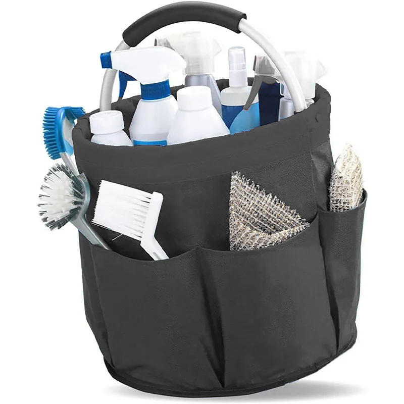 Description Picture 5 of item17L Large Storage Organiser Bag Folding Basket Picnic Tote Outdoor Cleaning Caddy with Handle Tool Bag Cleaning Supplies