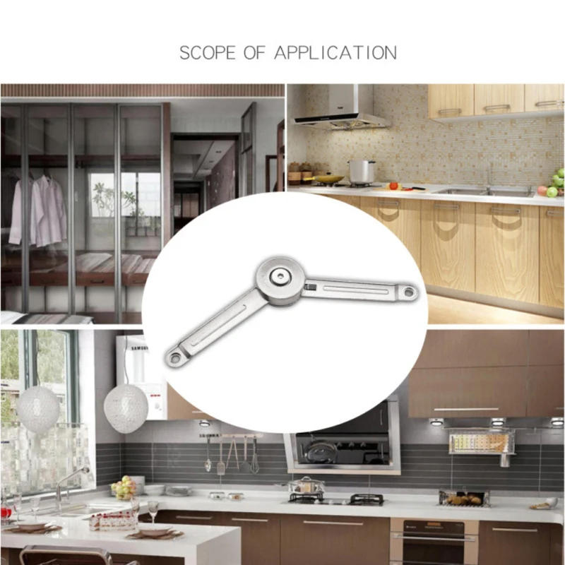 Description Picture 5 of itemHydraulic Randomly Stop Hinges Kitchen Cabinet Door Adjustable Polish Hinge Furniture Lift Up Flap Stay Support Hardware
