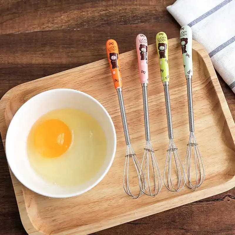 Description Picture 6 of itemEgg Beater Mini Stainless Steel Balloon Wire Whisk Manual Hand Mixer Milk Cream Butter Whisk Mixer Kitchen Egg Tools