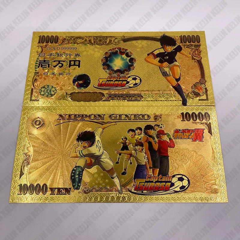 Description Picture 5 of itemWe Have More Manga Japan 5 Designs Captain Tsubasa Anime 10000 Yen Gold Banknotes Classic Childhood Memory Collection Gift
