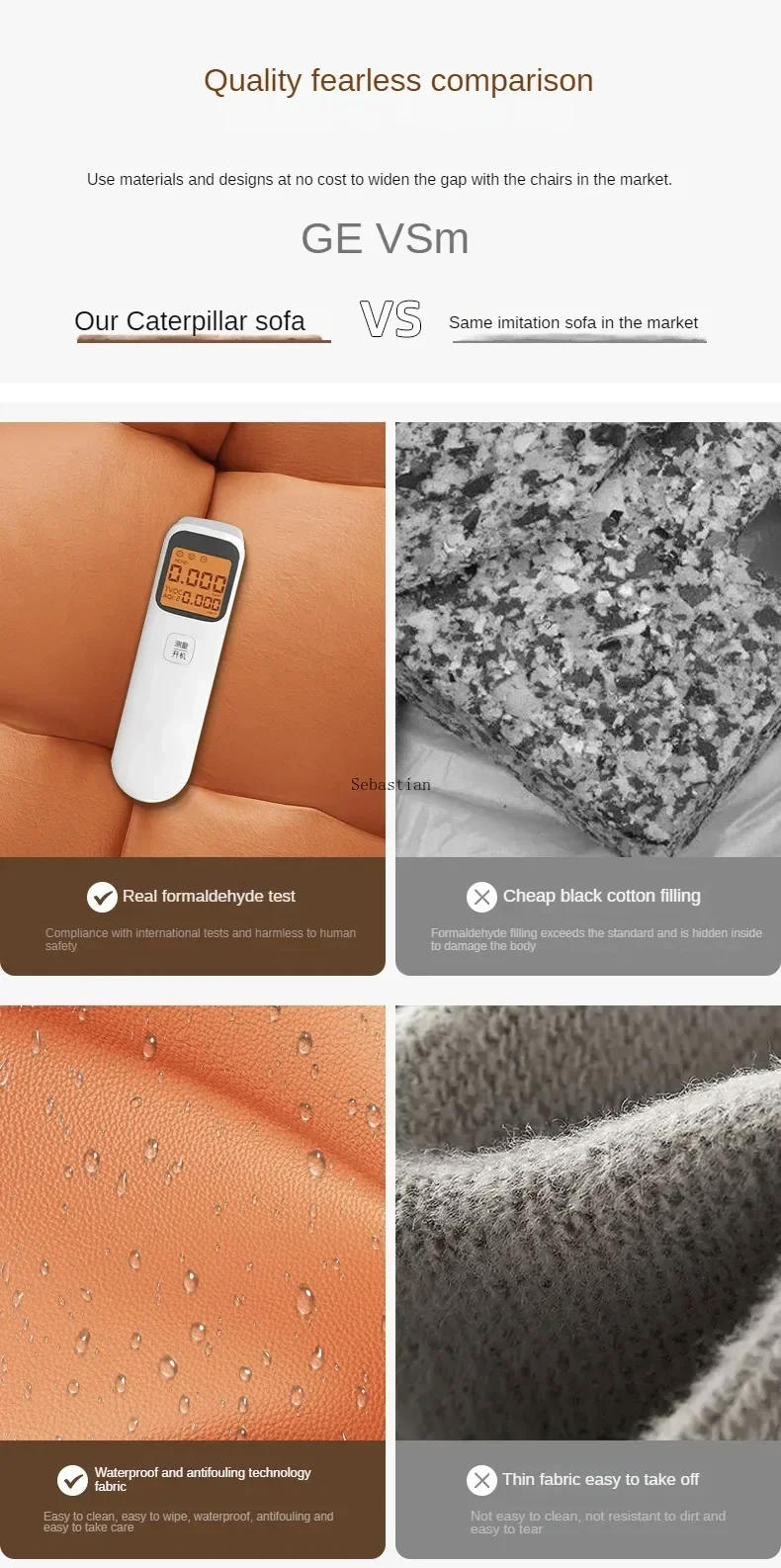 Description Picture 4 of itemSolo Sofa Lazy Couch Tatami Living Room Bedroom Lovely Leisure Single Chair Reading Chair Balcony Rocking Chair  Sofa Bed