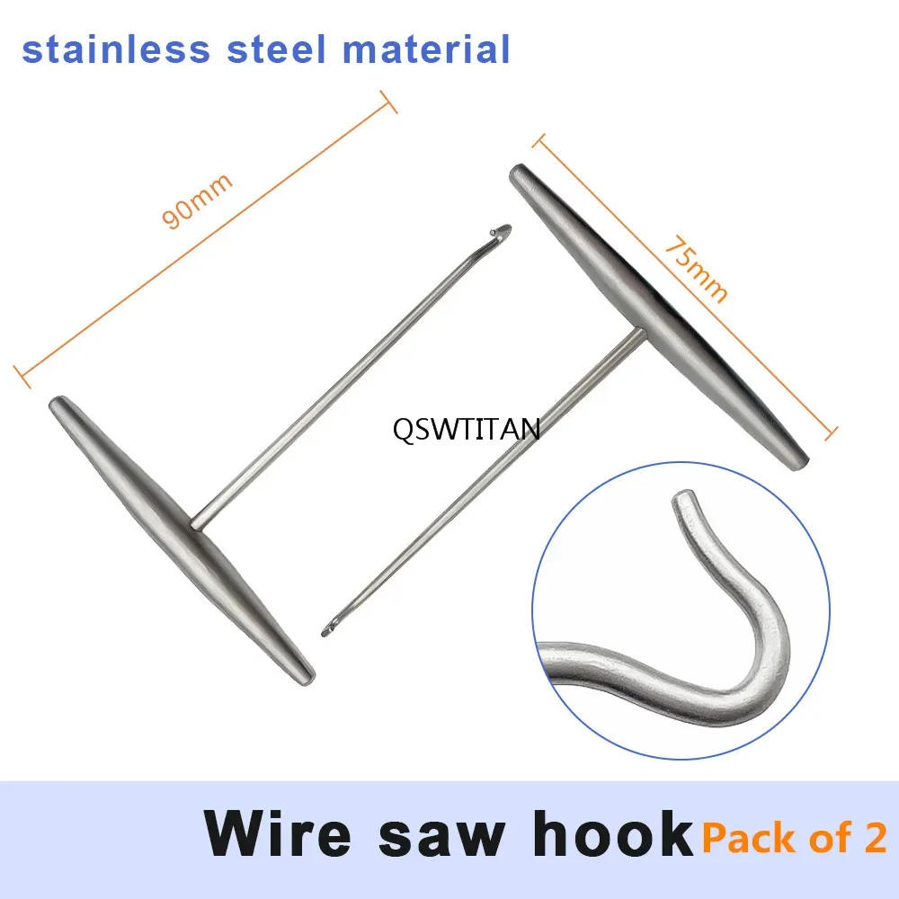 Description Picture 4 of itemOrthopedic Wire Saw Handles and Steel Bone Hook Wire Saw Blades Wire Saw Guides Orthopedic Surgical Instruments