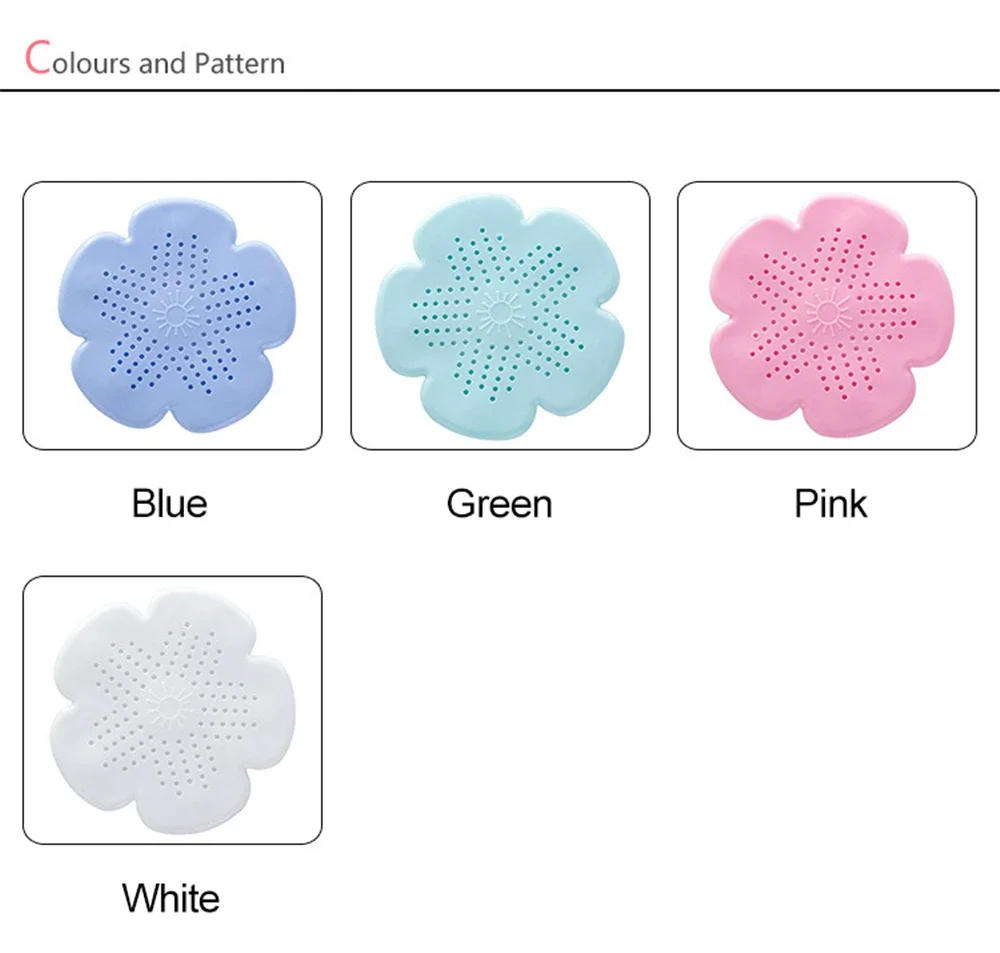 Description Picture 3 of itemBathroom Hair Sink Sewer Filter Floor Drain Strainer Hair Catcher Stopper Shower Bathtub Drain Cover Clog Kitchen Sink Filter