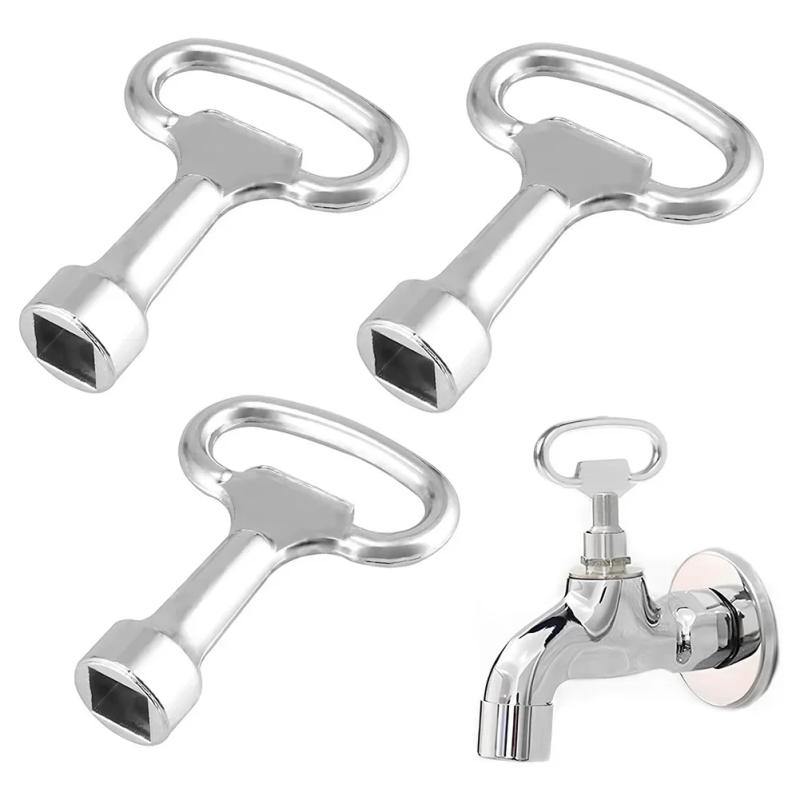 Description Picture 6 of item3Pcs Square Key Square Key Water Tap 8mm Ventilation Key Stainless Steel Electric Cabinet Door Lock Turn Tongue Lock Water Tap
