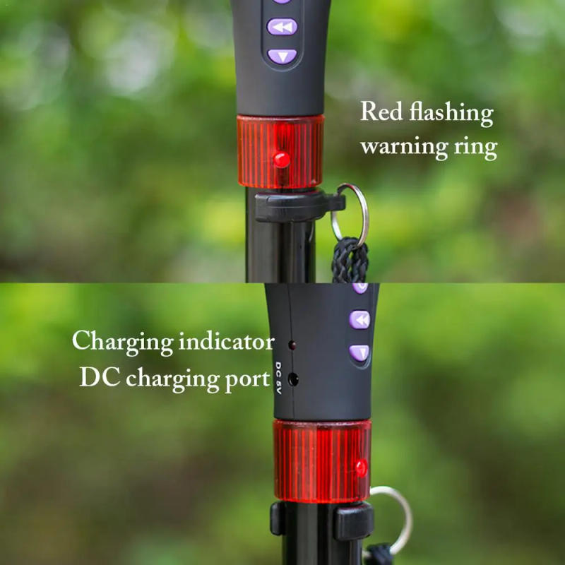 Description Picture 3 of item1pcs Telescopic Folding Cane With Alarm LED Walking Trusty Sticks cushionable Elder Crutches Elder Cane for outdoor travel