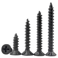 100-300 Pcs Black Cross Countersunk Head Self Tapping Screws M1.0 M1.2   M1.4   M1.7  M2   M2.3   M2.6   M3