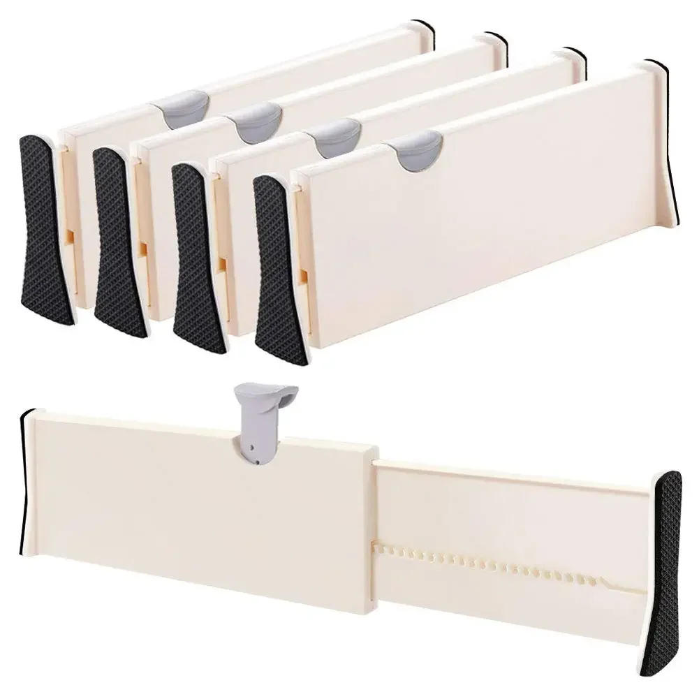 Description Picture 2 of item4 Adjustable Drawer Dividers, Organizes Silverware Utensils, Divider for Clothes Underwear and Bra Fabrics, Bathroom Storage