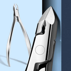 1Pcs Manicure Cuticle Nippers Spring Professional Cuticle Cutter Nail Clipper Trimmer Pedicure Pliers Cuticle Scissors