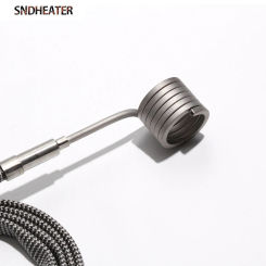 SNDHEATER 220V Electric Element Coil Hot Runner Heater 12x30-60mm Built in K Thermocouple 3x3mm Cross-section 1pc