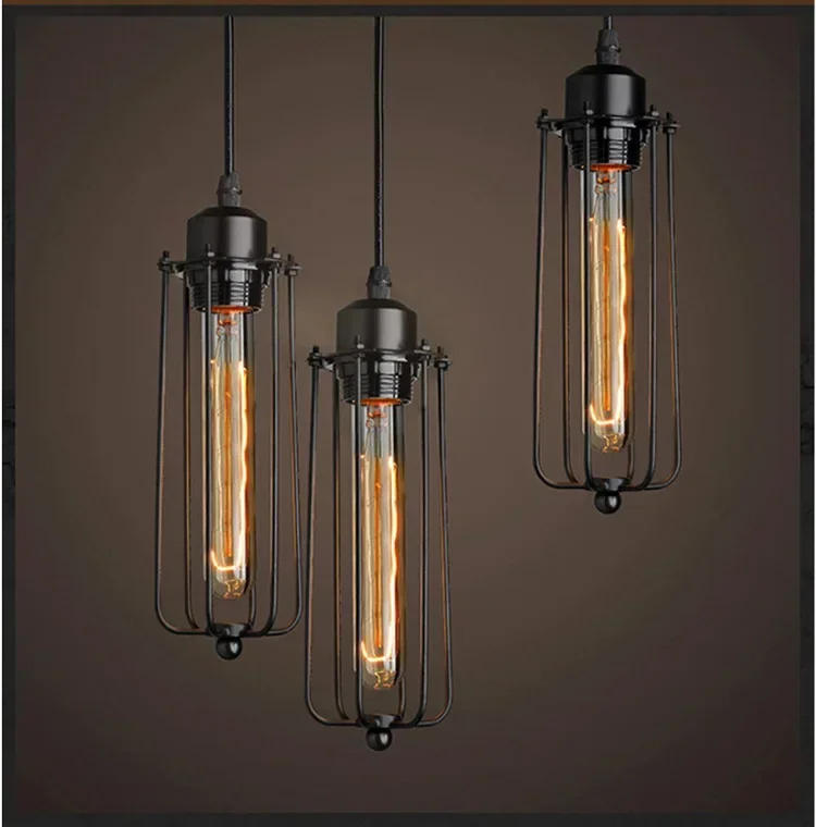 Description Picture 6 of itemCreative Restaurant Chandelier Retro Wrought Iron Bar Table Cafe Shop Beauty Salon Internet Cafe Box Industrial Style Lamps