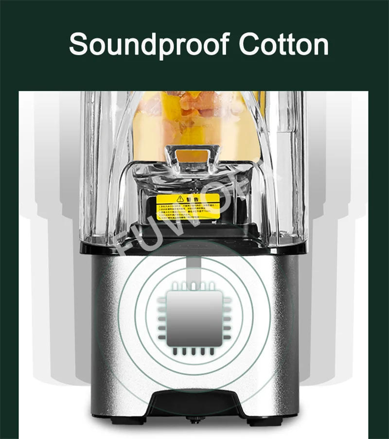 Description Picture 5 of itemHigh Power Food Processor 4500W Heavy Duty Commercial Grade Blender Mixer Juicer Ice Smoothie Bar Fruit Blender Juice Crusher