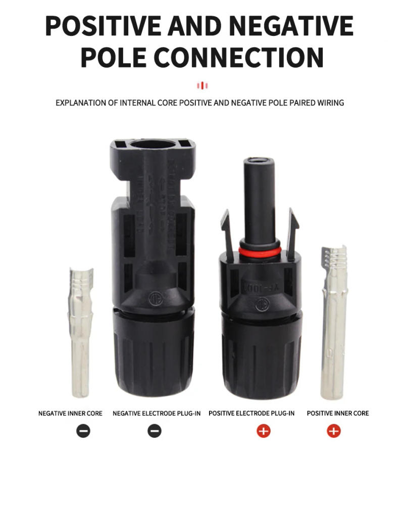 Description Picture 2 of item400/200/100/40/20/10 Pcs Photovoltaic Solar Connector 1000V30A Wholesale Panel Connectors Kit for PV/MC Cable 2.5/4/6mm²