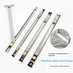 New Stainless Steel Window Support Gusset Fixed Windproof Window Restrictor Brace Stopper Hardware Window Windproof Brace Window