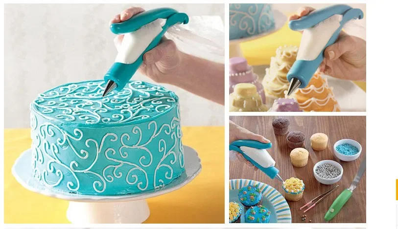Description Picture 3 of itemPastry Icing Pen Cake Tools Piping Bag Nozzle Tips Fondant Cake Cream Syringe Tips Muffin Dessert Decorators Kitchen Accessories