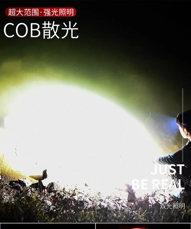 Description Picture 6 of itemStrong Light Headlamp Multifunctional Type-C Rechargeable Focusable Flashlight Outdoor Adventure Lighting Headlamp