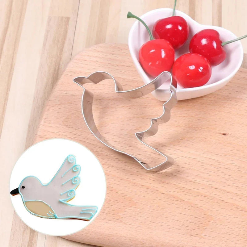 Description Picture 6 of itemHot Stainless Steel Birds Mold Pigeons Shape Cake Mould Biscuit Molds Cookie Cutter Sugar Craft Pastry Chocolate Baking Tools