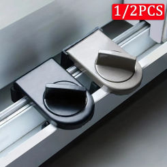 1/2PCS Sliding Sash Stopper Cabinet Lock Straps Door Security Anti-theft Lock Window Sliding Doors Lock Baby Kids Child Safety