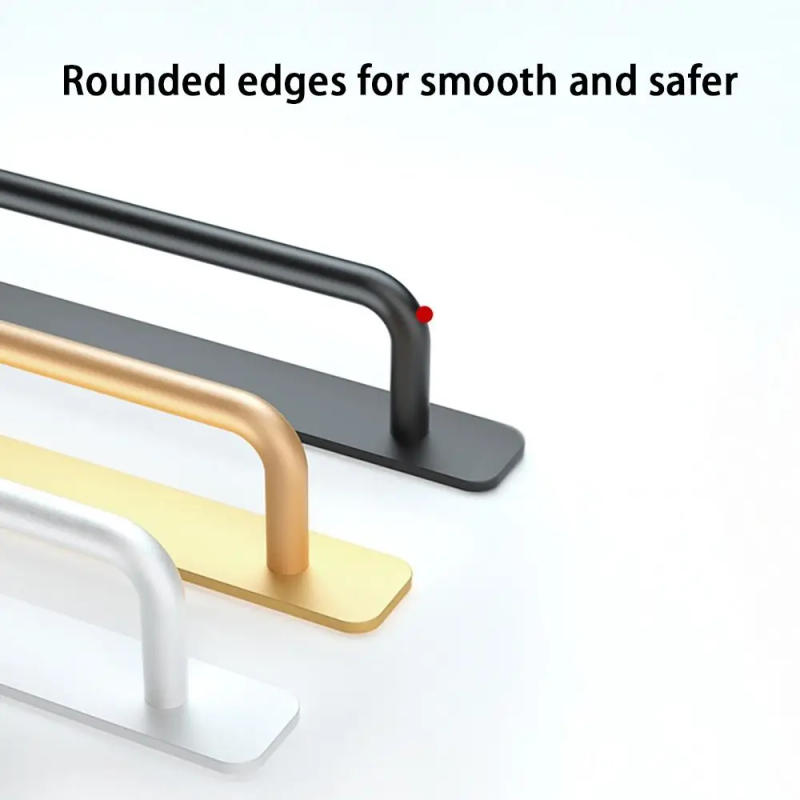 Description Picture 5 of itemAluminum Punch-free Toilet Window Sliding Furniture Hardware Cabinet Pulls Door Knobs Door Handle