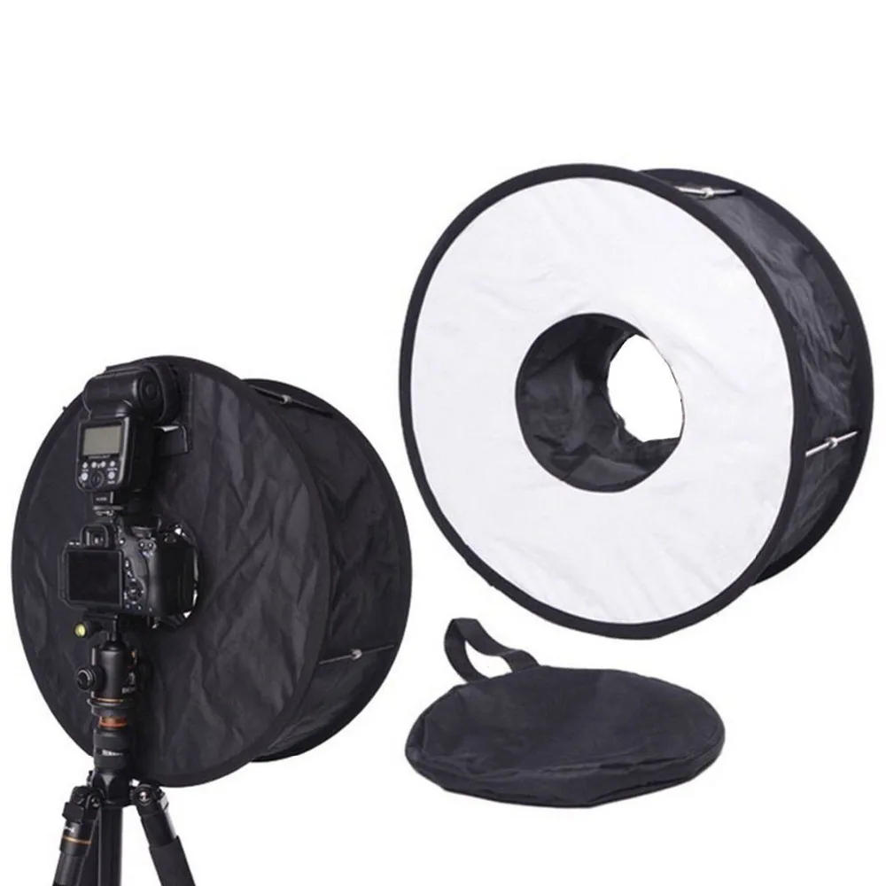 Description Picture 4 of item45cm 18" Easy-folded Ring Softbox Speedlight Flash Diffuser Reflector for Canon Nikon Portrait Photography