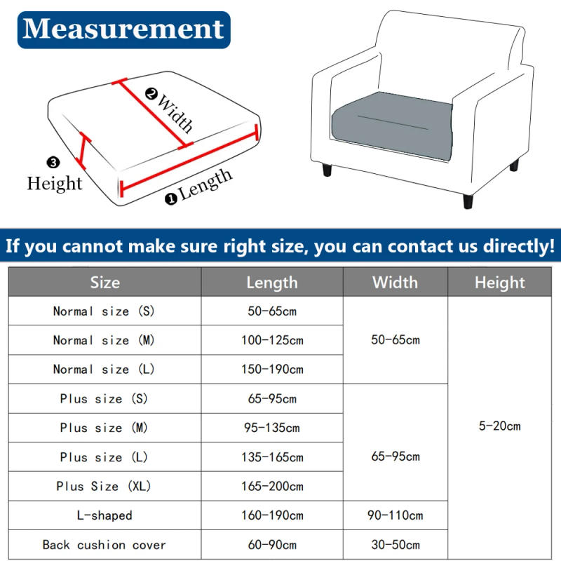 Description Picture 2 of itemThick Jacquard Sofa Seat Cushion Cover Funiture Protector Couch Covers for Sofas Anti-dust Removable Seat Slipcover Kids Pets