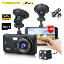 4inch Touch Screen Dash Cam for Cars 1080P Car DVR HD Video Recorder Front and Rear View Camera for Vehicle car accessories