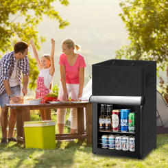 Upright Freezers Cover,Outdoor Refrigerator Cover,– Waterproof, Dustproof, Sun-Proof, Suitable for most Compact Mini Freezer on
