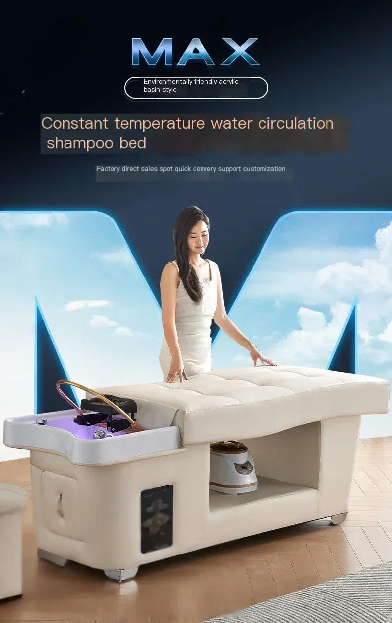 Description Picture 2 of itemJapanese Shampoo Chair Head Spa Fumigation Water Circulation Hair Salon Equipments Chair Lettino Massaggio Furniture MQ50SC