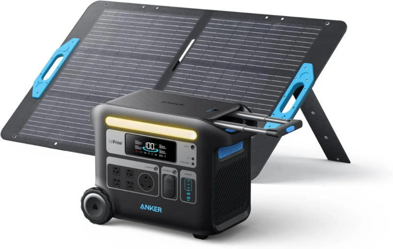 Description Picture 2 of itemF2000 Portable Power Station PowerHouse 767 2048Wh Solar Generator with 100W Solar Panel LiFePO4 Batteries 4 AC Outlets