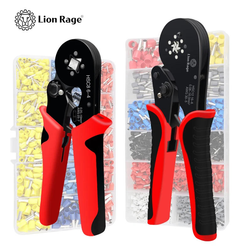 Description Picture 3 of itemTubular Terminal Crimping Pliers HSC8 6-4A Crimper Wire Mini Ferrule Crimper Tools Household Electrical Kit With Box