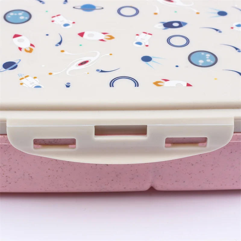 Description Picture 6 of itemDIY Customized Lunch Box for Kids School Children Name LOGO Cartoon Pattern Cute Picture Photo with Spoon Fork Eco Material Gift