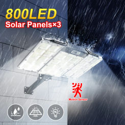 800 LED Bright Solar Lamps Outdoor IP65 Waterproof Motion Sensor Human Energy Efficiency Solar Flood Security Lights Street Lamp