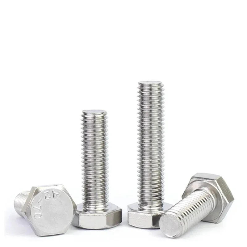 Description Picture 3 of item304 Stainless Steel External Hexagonal Screw Full Tooth Bolt M1.6 M2 M2.5 M3 M4