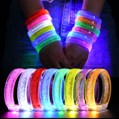 10/20/30/50 Pcs Led Glow Bracelets Wristbands Glow In The Dark Party Supplies Neon Light Up Bracelet Toys Wedding Party Decor