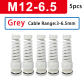 M12-6.5 GY 5pcs