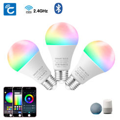 Wifi Smart Bulb12W 15W 20W Alexa Led Lamp E27 RGB Smart Light Bulbs 220V Smart Lamps For Google Assisatnt Voice Control Timing