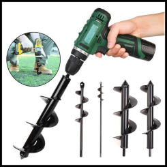 Factory Direct Supply of Ground Drill Spiral Rod Twist Drill Garden Planting Garden Vegetable Field Loosening Hand Electric G...