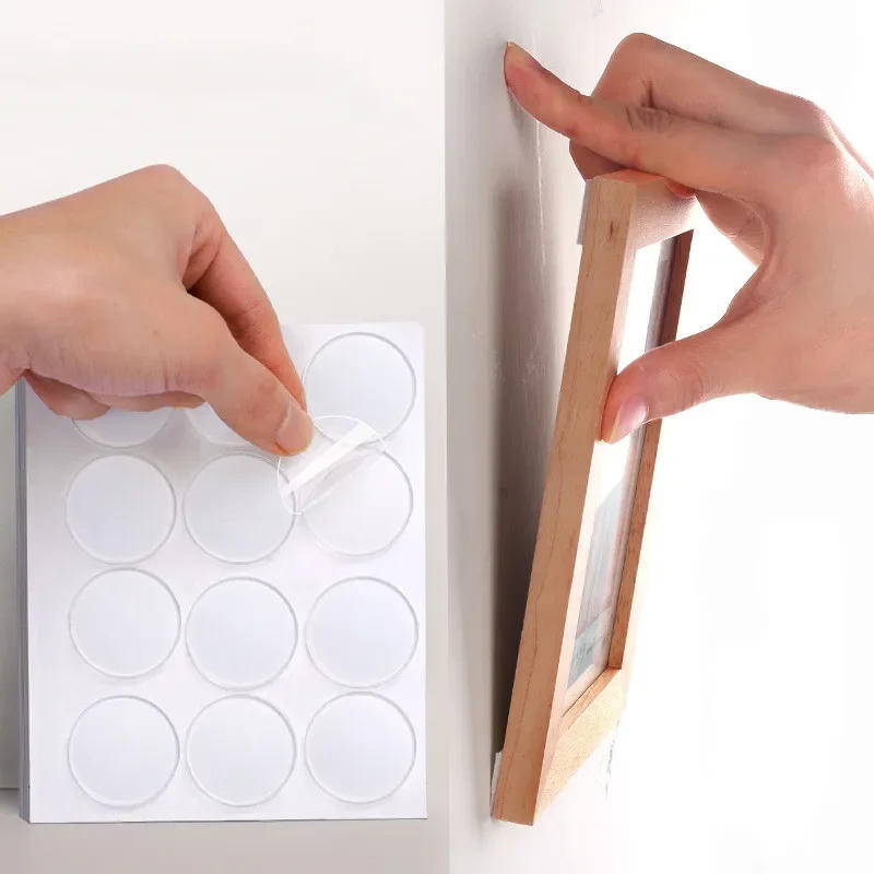 Description Picture 4 of itemTransparent Double-sided Tape 10mm-20mm Diameter Acrylic Circular Detachable Traceless Gel Mat Super Strong Fixing Sticker