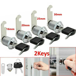 16/20/25/30mm Cam Lock Door  Drawer Cabinet Mail Box Locker Cupboard 2-Key Household Improvement Door Hardware Replacment Lock P