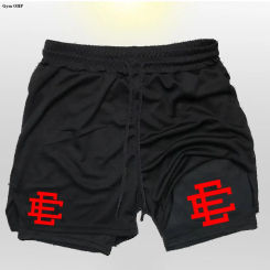 New 2 in 1 Shorts Men Sportswear Double Deck Quick Dry Gym Fitness Running Workout Short Pant Male Training Sweatpant