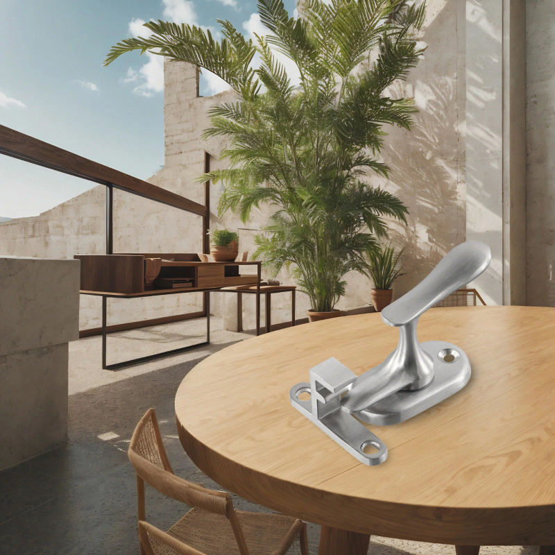 Description Picture 4 of itemStainless Steel Handle Door Bolts Wood Casement Latch Bathroom Door Lock Latch Anti-theft Window Door Buckle Hardware