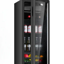 Ice Bar Single Door Small Refrigerator Transparent Refrigerated Cabinet Office Tea Beverage Preservation Wine Cabinet
