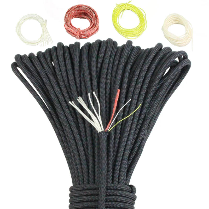 Description Picture 6 of item550 10-core paracord 4mm outdoor Camping Survival tool PE fire rope fishing cotton line Parachute Hiking