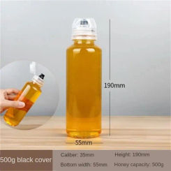 Honey Bottle Squeeze Travel Portable Sealed Jar With Lid Fresh-Keeping Kitchen Storage Tableware Accessories