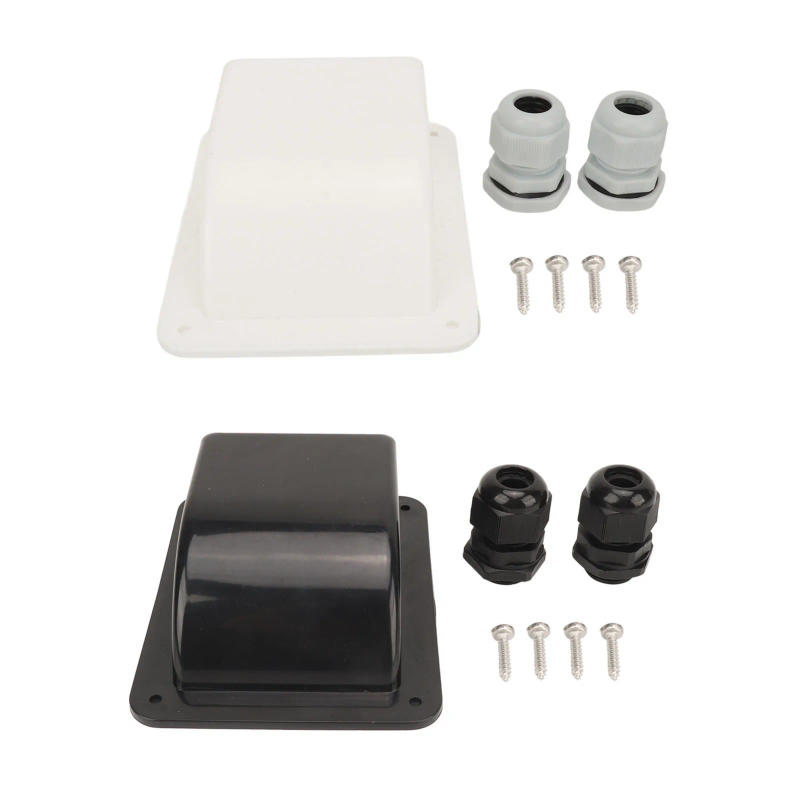 Description Picture 4 of itemSolar Panel Cable Entry Housing Drop Shaped Solar Double Cable Entry Gland Box Waterproof ABS for Roof for 14AWG-10AWG
