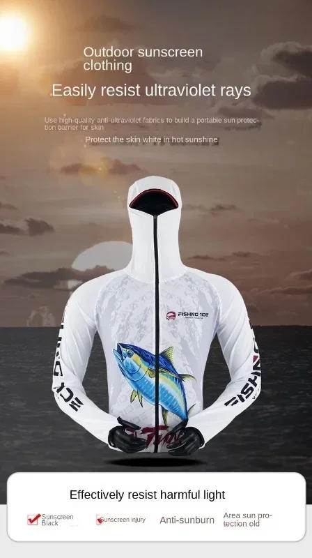 Description Picture 3 of itemOutdoor Competitive Fishing Suits for Men and Women, Quick-Drying Jacket and Pants Set, Sun-protective Shirt, Deep-Sea