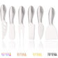 6Pcs Silver