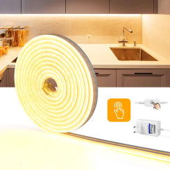 Neon Led Strip Tape Light 12V Touch Dimmer Soft Flexible LED Neon Rope Lights Waterproof Kitchen Cabinet Bedroom Backlight Decor