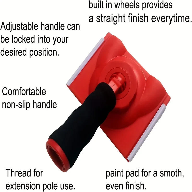 Description Picture 3 of itemApplicator Tool With Rotatable Handle Adjustable Corner Ceilings Pad Painter Pad Painter For Walls Paint Edge Trimmer