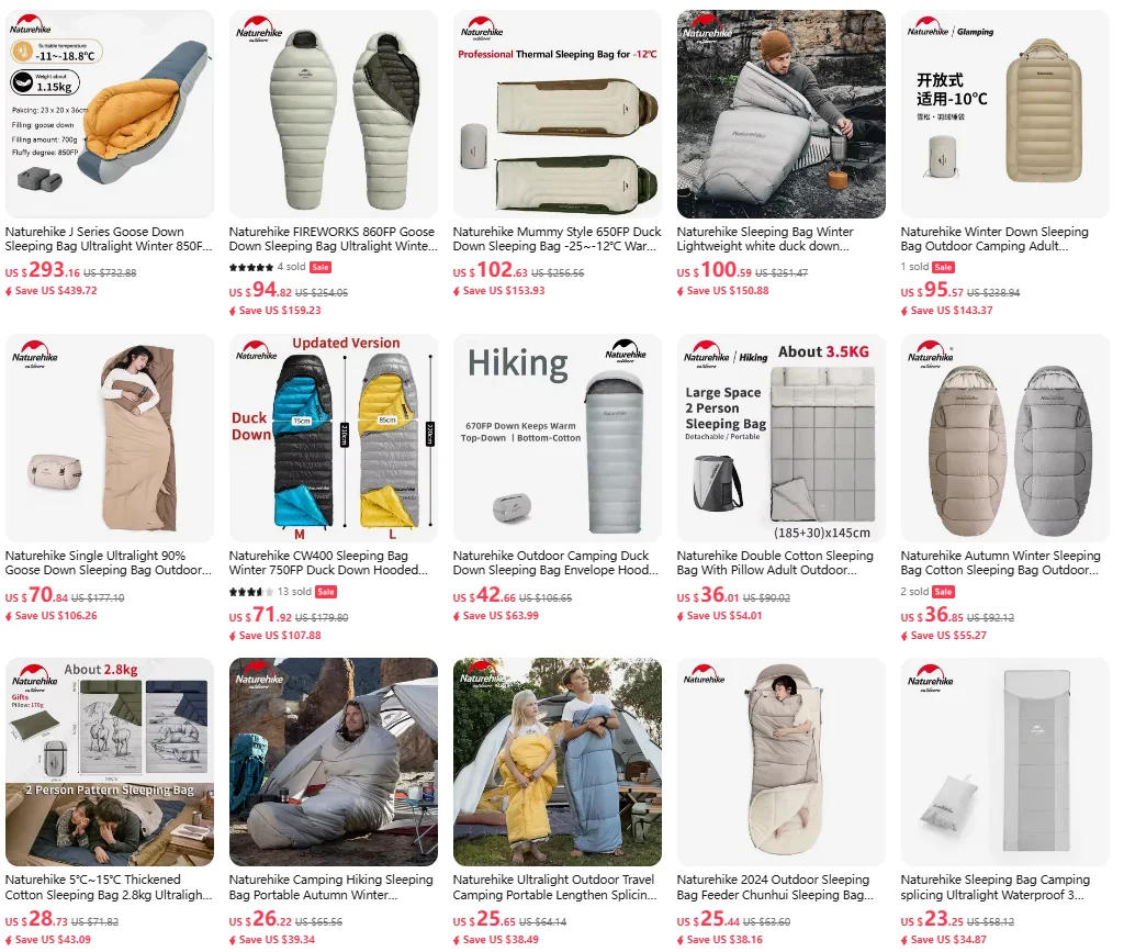 Description Picture 4 of itemAEGISMAX Wind Hard Twilight 10D -5 Degree 800FP Down Sleeping Bag Ultralight Camping Quilt Sleeping Bag Winter Hiking Equipment